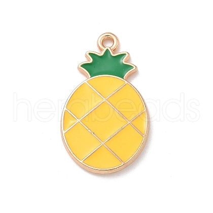 Alloy Enamel Pendants ENAM-A008-32KCG-1