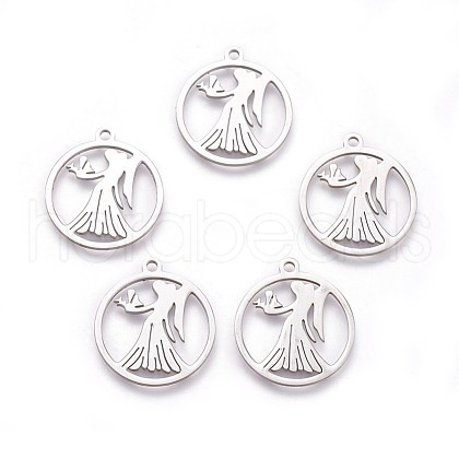 Non-Tarnish 304 Stainless Steel Pendants STAS-I098-05-1