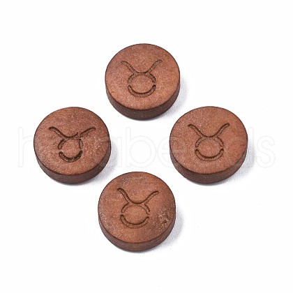Laser Engraved Wood Beads WOOD-S053-53F-1