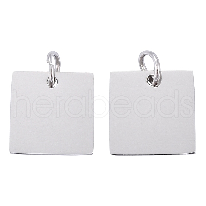 Anti-Tarnish 304 Stainless Steel Stamping Blank Tag Charms STAS-I311-28P-1