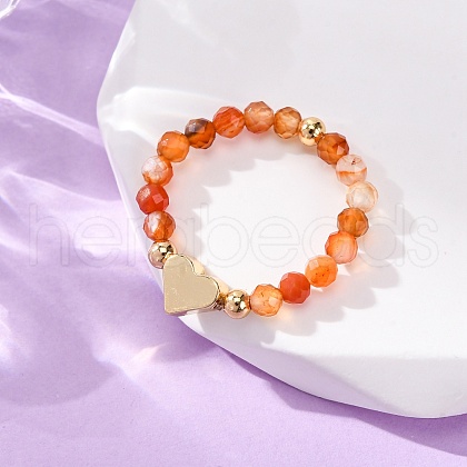 Natural Carnelian Rings RJEW-TA00199-05-1