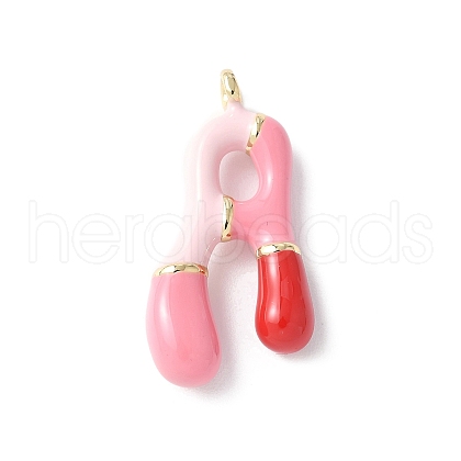 Brass Enamel Pendants X-KK-E093-03G-A-01-1