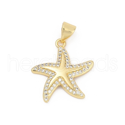 Brass Micro Pave Cubic Zirconia Pendants KK-D317-070G-1