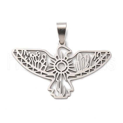 201 Stainless Steel Pendants STAS-V013-09P-1