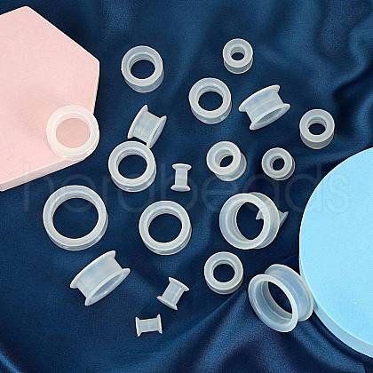 10 Pairs Silicone Ear Gauges WGCF9F6-15-1