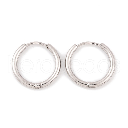 Non-Tarnish Round Ring 304 Stainless Steel Hoop Earrings for Women EJEW-G388-02C-P-1
