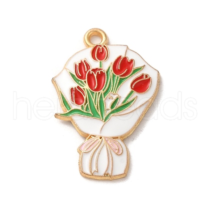 Alloy Enamel Pendants X-ENAM-R147-12A-G-1
