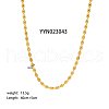 4mm Stylish Stainless Steel Oval Ball Chain Necklaces for Women Men AA4830-4-1