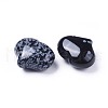 Natural Snowflake Obsidian  Heart Love Stone G-F659-A25-2
