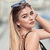 Brass Hoop Earrings Findings Kidney Ear Wires KK-TA0007-10-25