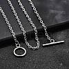 Non-Tarnish 304 Stainless Steel Cable Chain Necklaces X-NJEW-JN01471-2