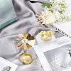 Fingerinspire 2 Boxes 2 Style Iron Rotating Tealight Candle Holder AJEW-FG0001-79-5