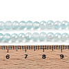 Baking Painted Transparent Glass Beads Strands DGLA-N011-4mm-05-4