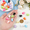 SUPERFINDINGS 36Pcs 9 Colors Plastic Bead Cone KY-FH0001-38-3
