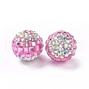 Polymer Clay Rhinestone Beads RB-L029-04B-3