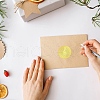 34 Sheets Self Adhesive Gold Foil Embossed Stickers DIY-WH0509-010-5