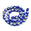 Handmade Millefiori Glass Beads Strands LK-SZ0001-01F-3