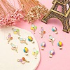 15Pcs 5 Styles Alloy Enamel Pendants ENAM-YW0004-43-4