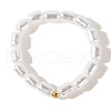 Plastic Imitation Pearl Bead Ring EP4993-1-1