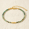 Bohemian Style Natural African Turquoise(Jasper) Round Beaded Bracelets for Women CA1141-1-1