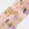 Raw Rough Natural Mixed Gemstone Beads Strands G-E343-06-1