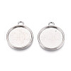 Tibetan Style Alloy Pendant Cabochon Settings PALLOY-N178-13AS-E-1