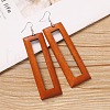 Alloy Wood Dangle Earrings FS-WG9E4F8-20-1