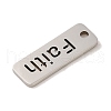 Non-Tarnish 201 Stainless Steel Pendants STAS-E217-39A-P-2