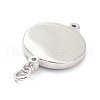 Brass Micro Pave Clear Cubic Zirconia Pendants ZIRC-L091-082P-2