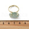 Natural Mixed Stone Finger Rings RJEW-B122-01G-6