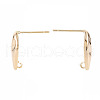 Brass Earring Findings X-KK-S356-441-NF-3