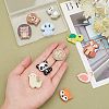CHGCRAFT 10Pcs 10 Style Silicone Beads SIL-CA0001-27-3