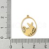 304 Stainless Steel Pendants STAS-Q354-02B-G-3