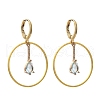 Brass Huggie Hoop Earring EJEW-JE04262-03-1