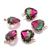 Two Tone Transparent Glass Pendants GLAA-F110-05A-2