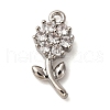 Brass Micro Pave Cubic Zirconia Pendants KK-I276-04P-02-1