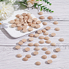 250Pcs Unfinished Natural Wood Cabochons WOOD-LP0001-10-3