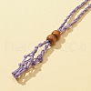 4Pcs 4 Colors Braided Wax Cord Macrame Pouch Necklace Making NJEW-FS0001-07-2