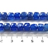 Natural Blue Agate Beads Strands G-C179-B22-01-5