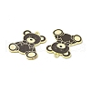 Rack Plating Alloy Enamel Pendants PALLOY-M199-21G-A-3