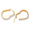 304 Stainless Steel Heart Hoop Earrings EJEW-S242-01G-C-1