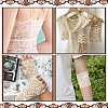 10 Yards Flower Lace Fabric Trim OCOR-WH0082-276-6