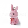 Flocky Opaque Resin Pendants RESI-G105-03B-1