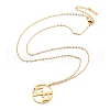 304 Stainless Steel Pendant Necklaces NJEW-P306-01G-2