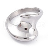 Unisex 304 Stainless Steel Finger Rings X-RJEW-K233-09B-P-1