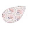 Printed Opaque Acrylic Pendants FIND-K017-16C-2