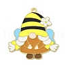 Bees Theme Alloy Enamel Pandants FIND-M083-06E-G-1