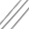 10M 304 Stainless Steel Curb Chains CHS-LP0001-07-1