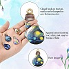 30Pcs 10 Styles Alloy Printed Pendants PALLOY-CJ0002-55-3