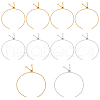 10Pcs 2 Colors 304 Stainless Steel Box Chain Slider Bracelet Makings AJEW-UN00016-1